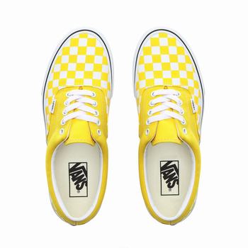 Panske Tenisky Vans Checkerboard Era Žlté/Biele VA63YFEHW